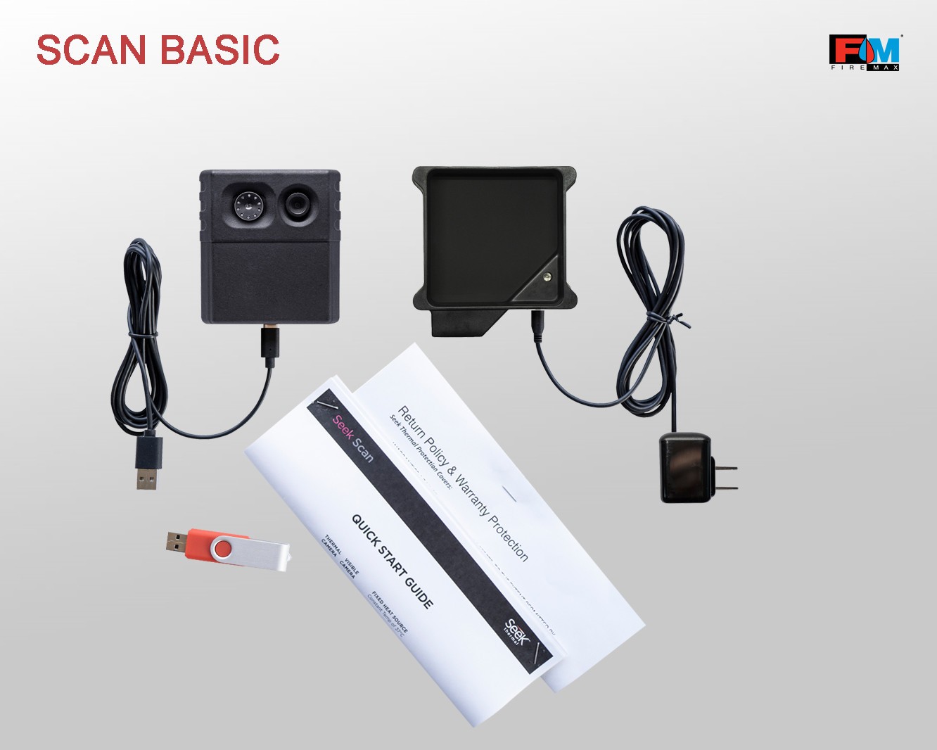 Scan Basic - wersja podstawowa, oprogramowanie, moduł kamery termowizyjnej i video oraz źródło stałej temperatury