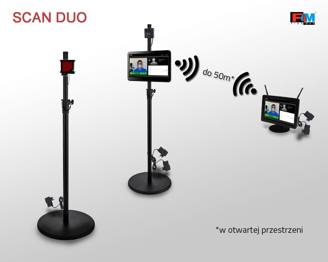 Scan Duo - zestaw bezprzewodowy z dodatkowym monitorem, plug&play