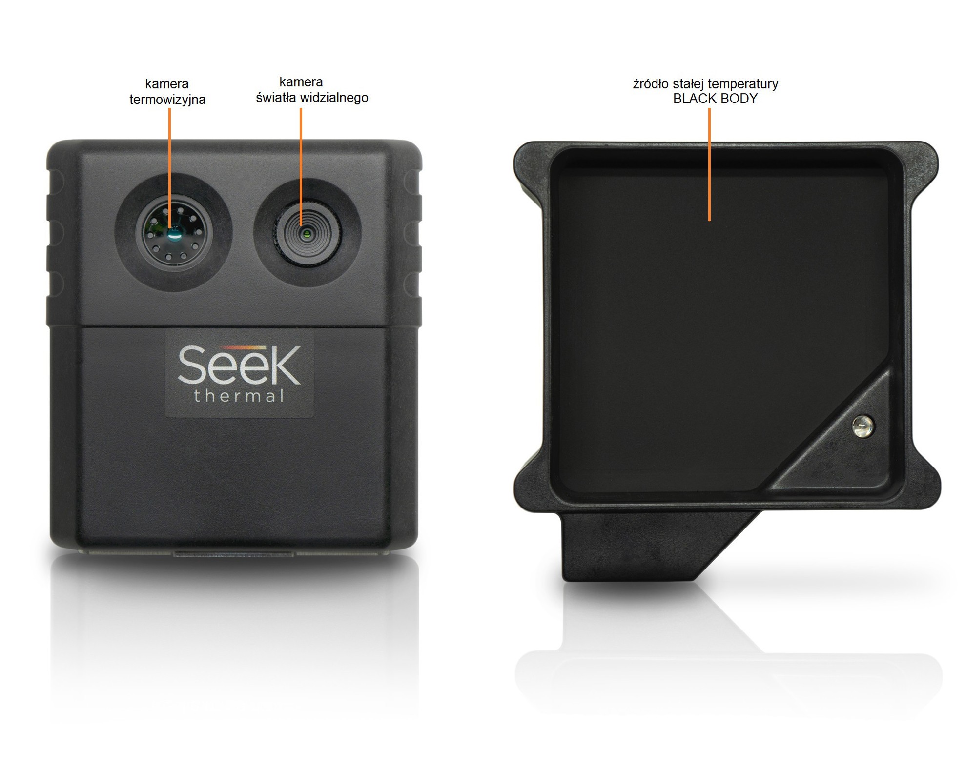 Seek Scan - moduł kamery termowizyjnej i video oraz źródło stałej temperatury BlackBody